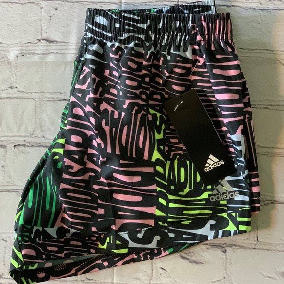 NEW adidas Girls Mid Rise Adjustable Waist Running Short L - Picture 3 of 4